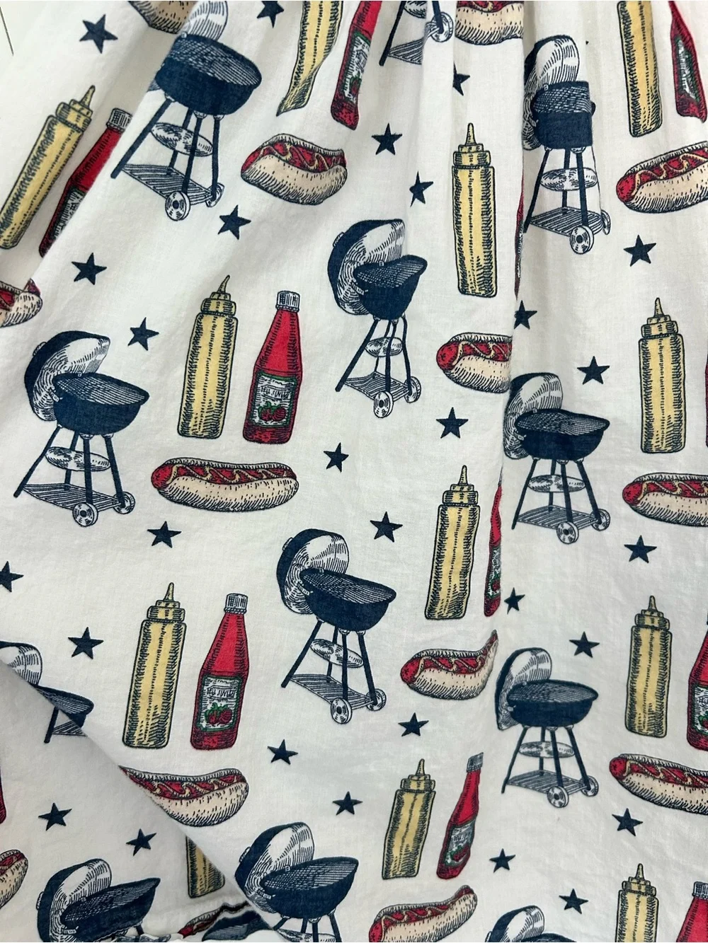 Pink Chicken Elsie Dress Grilling Out print backyard barbecue bbq girls size 10